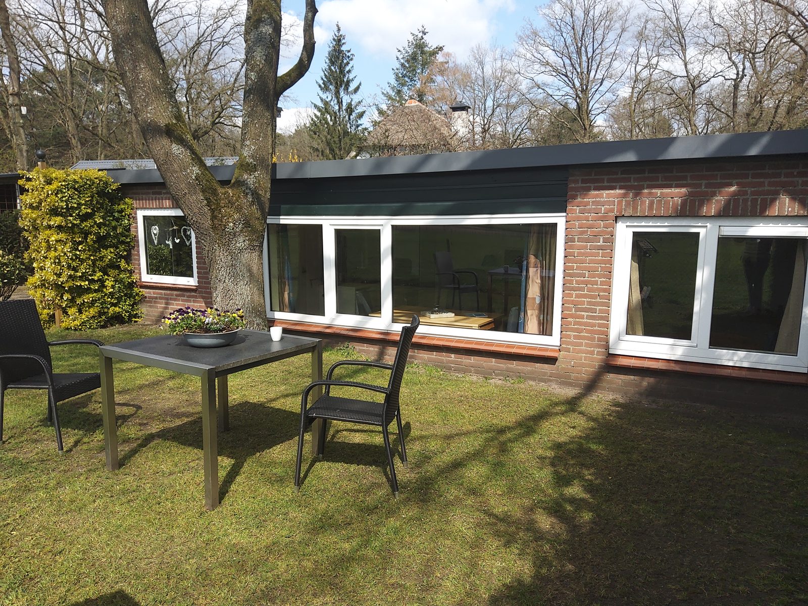Terras weidehuisje